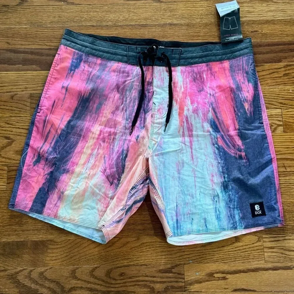 DCK Portugal Air Brushed Board Shorts. Size 34
